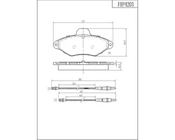 Комплект тормозных колодок FI.BA FBP4203