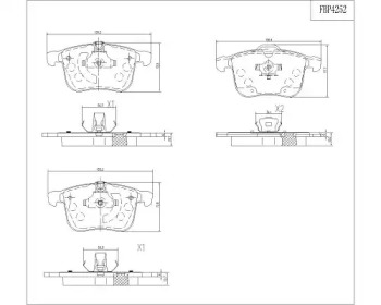 Комплект тормозных колодок FI.BA FBP4252