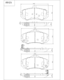 Комплект тормозных колодок FI.BA FBP4254