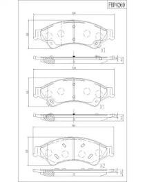 Комплект тормозных колодок FI.BA FBP4260