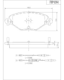 Комплект тормозных колодок FI.BA FBP4264