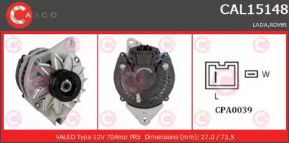 Генератор CASCO CAL15148AS