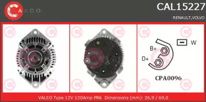 Генератор CASCO CAL15227AS