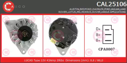 Генератор CASCO CAL25106GS