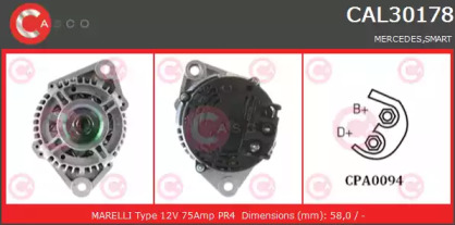 Генератор CASCO CAL30178AS