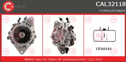 Генератор CASCO CAL32118AS