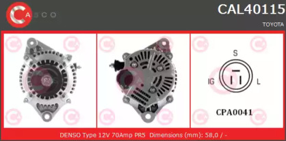 Генератор CASCO CAL40115AS