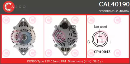 Генератор CASCO CAL40190AS