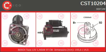 Стартер CASCO CST10204RS