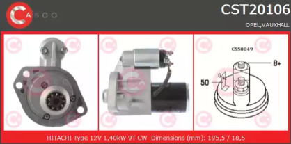 Стартер CASCO CST20106AS