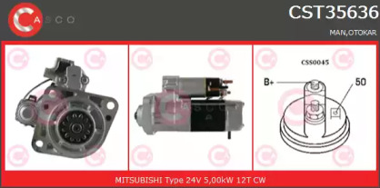 Стартер CASCO CST35636GS