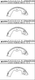 Комлект тормозных накладок ASIMCO K1771