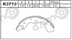 Комлект тормозных накладок ASIMCO K3713