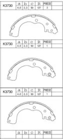 Комлект тормозных накладок ASIMCO K3730