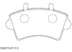 Комплект тормозных колодок ASIMCO KD1511