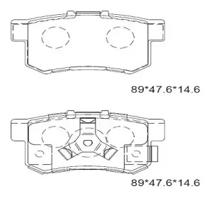 Комплект тормозных колодок ASIMCO KD1517F