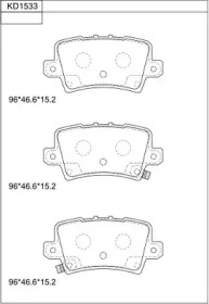 Комплект тормозных колодок ASIMCO KD1533