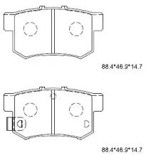 Комплект тормозных колодок ASIMCO KD1702N