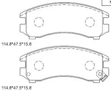 Комплект тормозных колодок ASIMCO KD1713