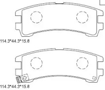 Комплект тормозных колодок ASIMCO KD1736