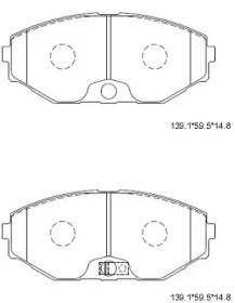 Комплект тормозных колодок ASIMCO KD1738