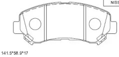 Комплект тормозных колодок ASIMCO KD1744