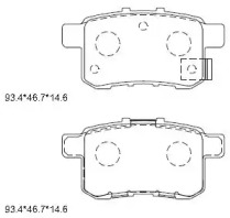 Комплект тормозных колодок ASIMCO KD1749