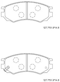 Комплект тормозных колодок ASIMCO KD1768