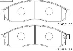 Комплект тормозных колодок ASIMCO KD1785