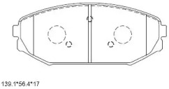 Комплект тормозных колодок ASIMCO KD1796F