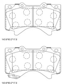 Комплект тормозных колодок ASIMCO KD2387