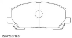 Комплект тормозных колодок ASIMCO KD2457