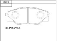 Комплект тормозных колодок ASIMCO KD2518