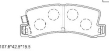 Комплект тормозных колодок ASIMCO KD2636