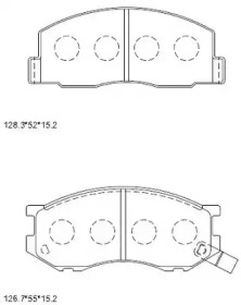 Комплект тормозных колодок ASIMCO KD2685W