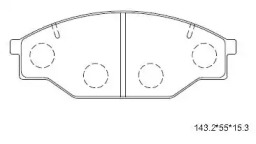 Комплект тормозных колодок ASIMCO KD2689