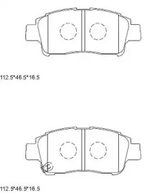 Комплект тормозных колодок ASIMCO KD2701