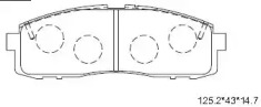 Комплект тормозных колодок ASIMCO KD2719