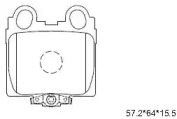 Комплект тормозных колодок ASIMCO KD2722