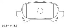 Комплект тормозных колодок ASIMCO KD2734