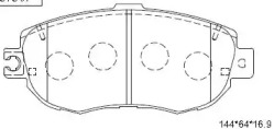 Комплект тормозных колодок ASIMCO KD2741