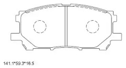 Комплект тормозных колодок ASIMCO KD2753