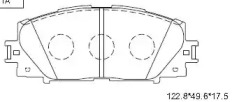 Комплект тормозных колодок ASIMCO KD2764