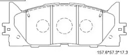 Комплект тормозных колодок ASIMCO KD2765