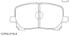 Комплект тормозных колодок ASIMCO KD2770