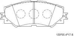 Комплект тормозных колодок ASIMCO KD2780