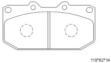 Комплект тормозных колодок ASIMCO KD3703