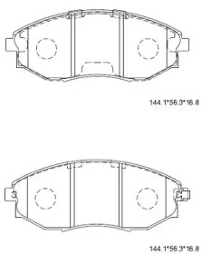 Комплект тормозных колодок ASIMCO KD3735