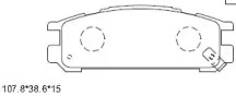 Комплект тормозных колодок ASIMCO KD3782