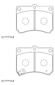 Комплект тормозных колодок ASIMCO KD3799